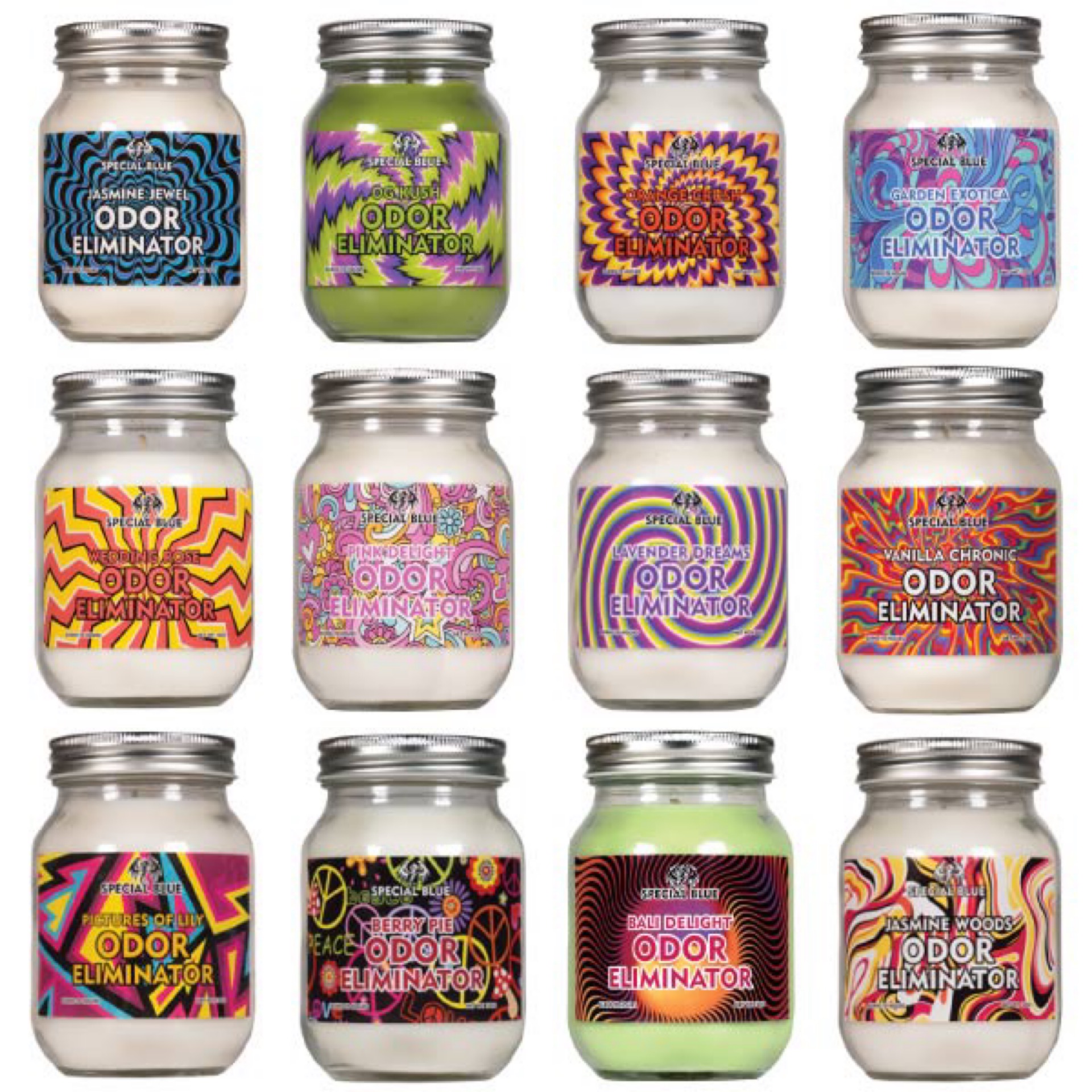 Lavender Odor Eliminating Candles - Soy Scented Candles With 50+ Hour Burn Time For Home